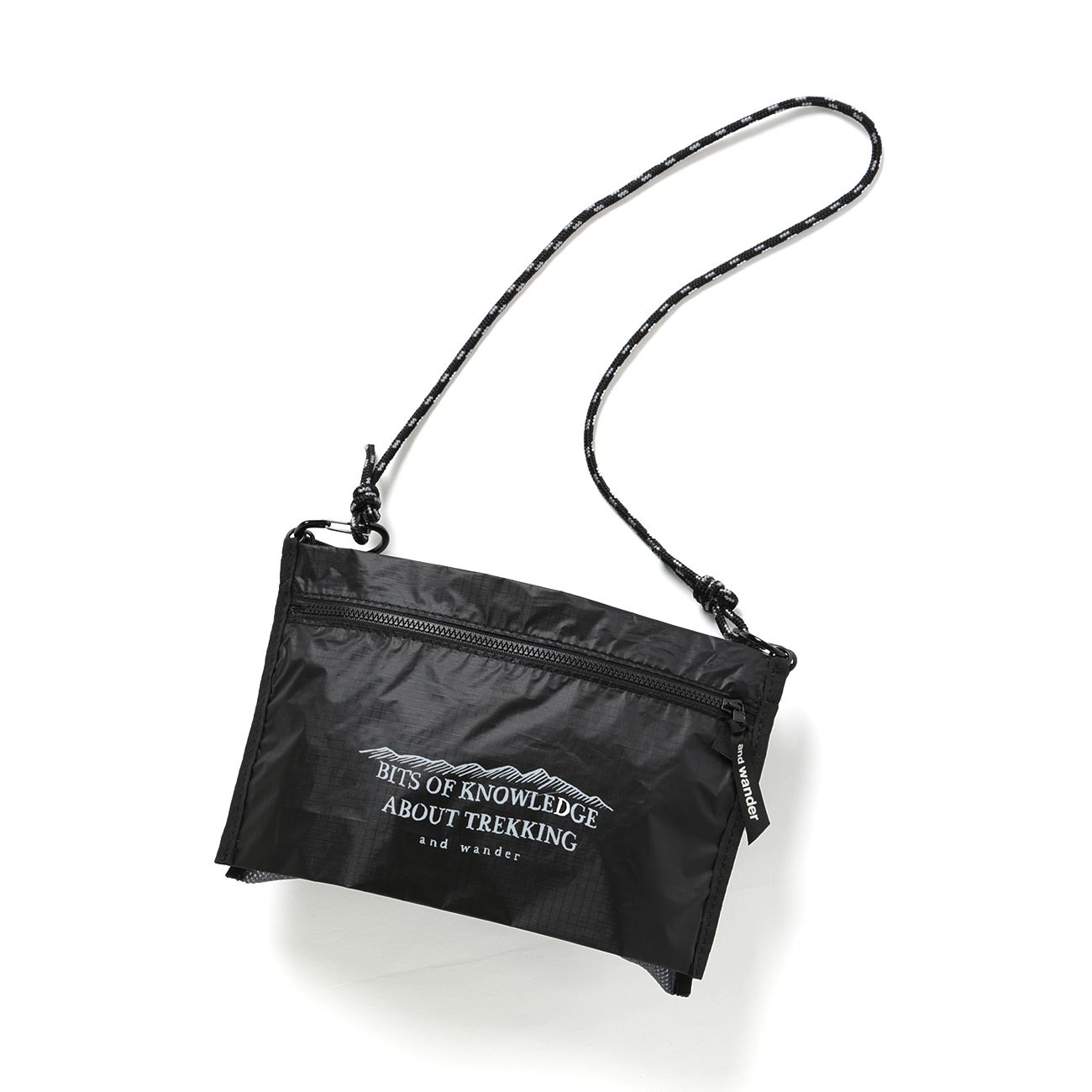 and wander / アンドワンダー | twin pouch set - Black | 通販 - 正規