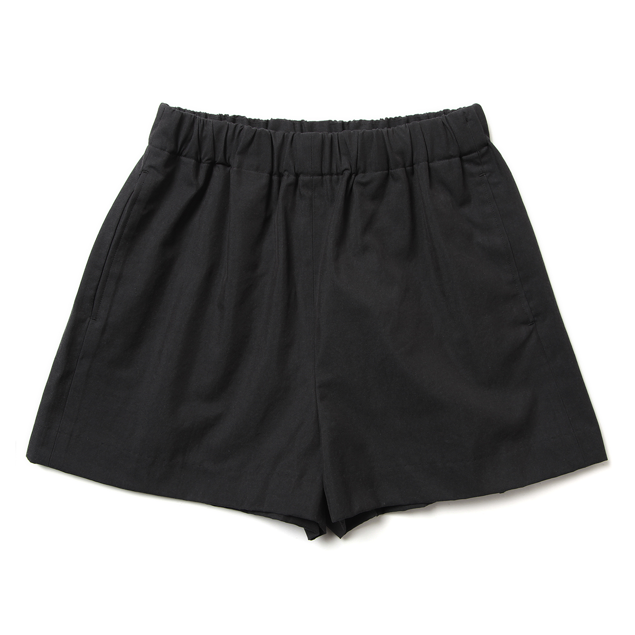 WASHED FINX SILK CHAMBRAY SHORTS (レディース) - Ink Black Chambray