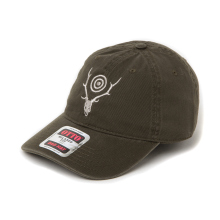 South2 West8 / サウスツーウエストエイト | Strap Back Cap - S&T Emb. - Dk.Olive