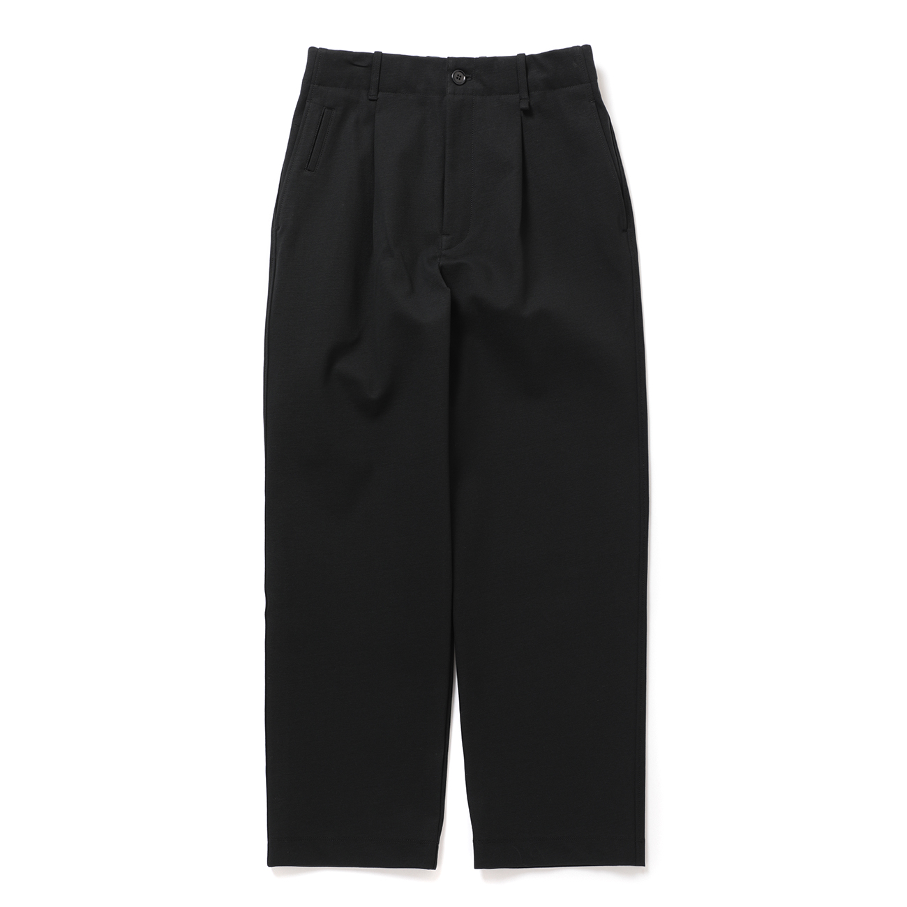 【新品未使用】タグ付き　LOHEN DRAWCORD CHINO PANTS38 CURLY / カーリー | KNIT CHINO-CLOTH PANTS (STRAIGHT) - Black