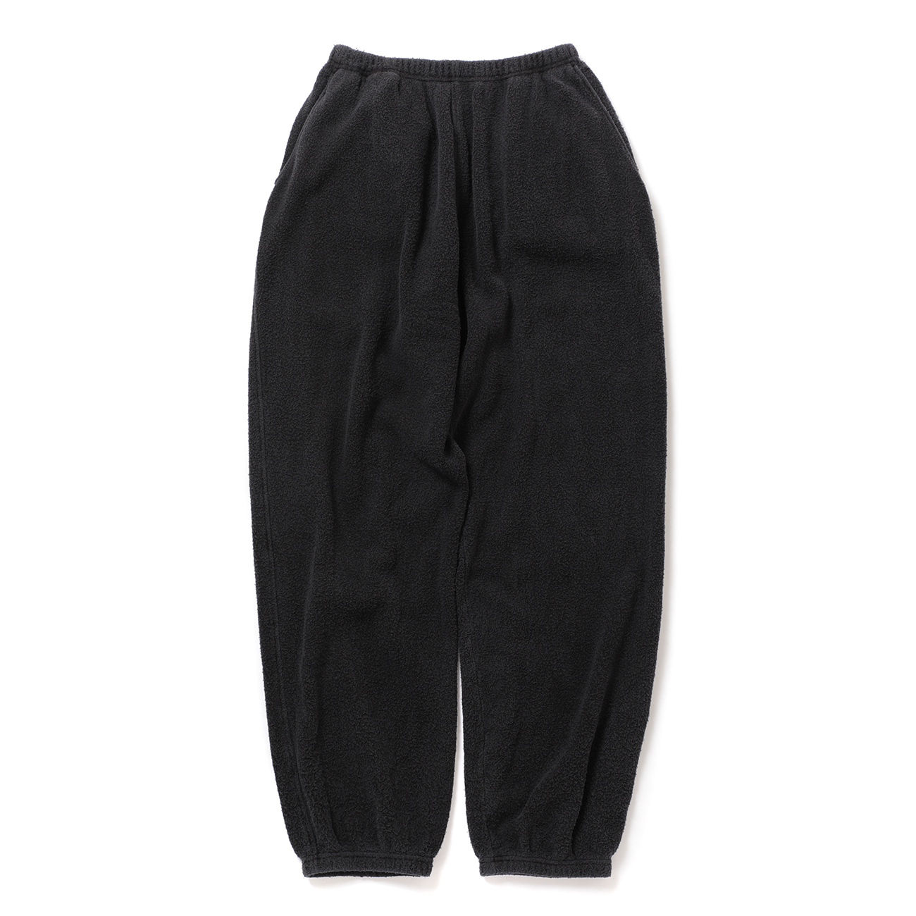 COMOLI / コモリ | フリース ドローストリングパンツ - Fade Black