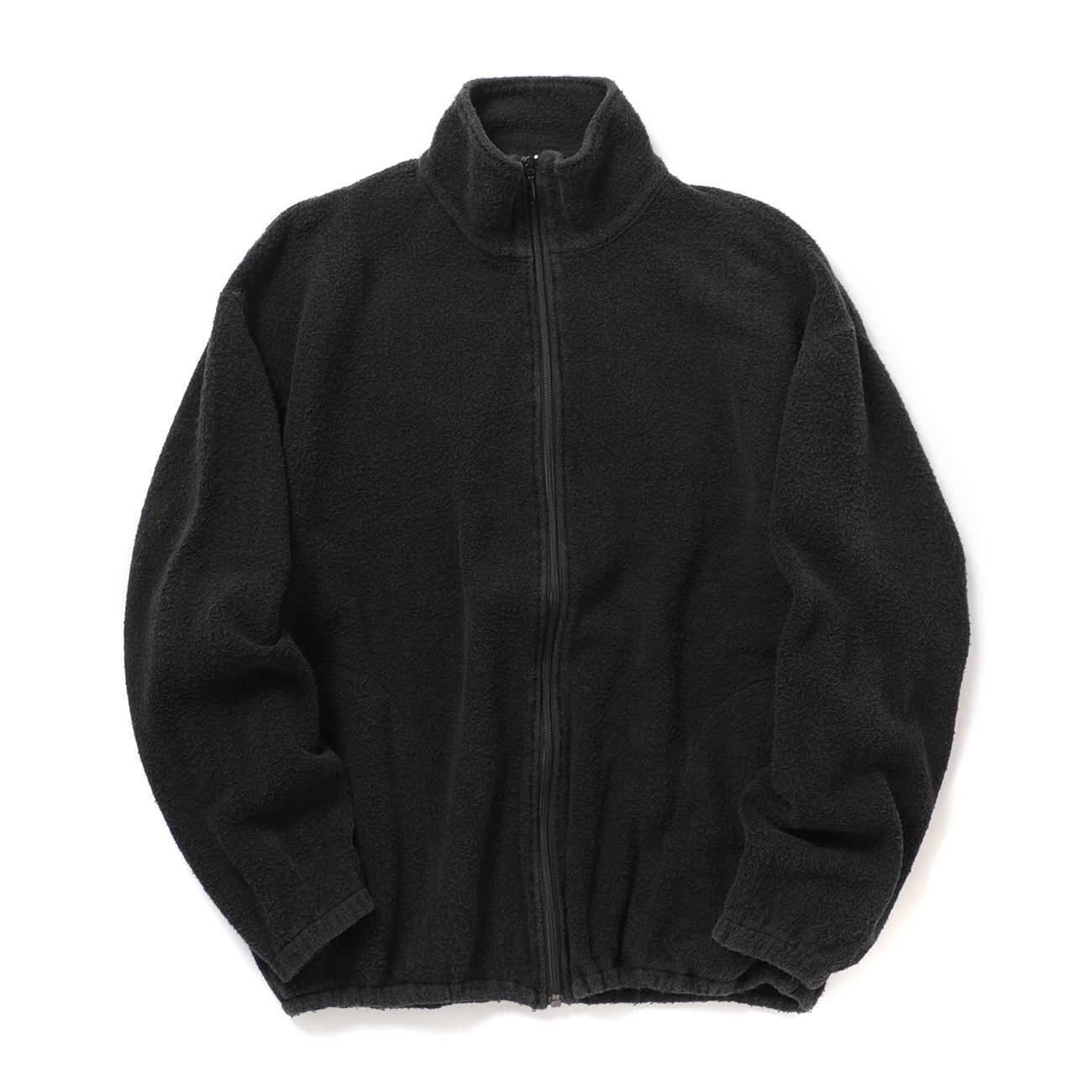 COMOLI / コモリ | フリース ジップジャケット - Fade Black | 通販