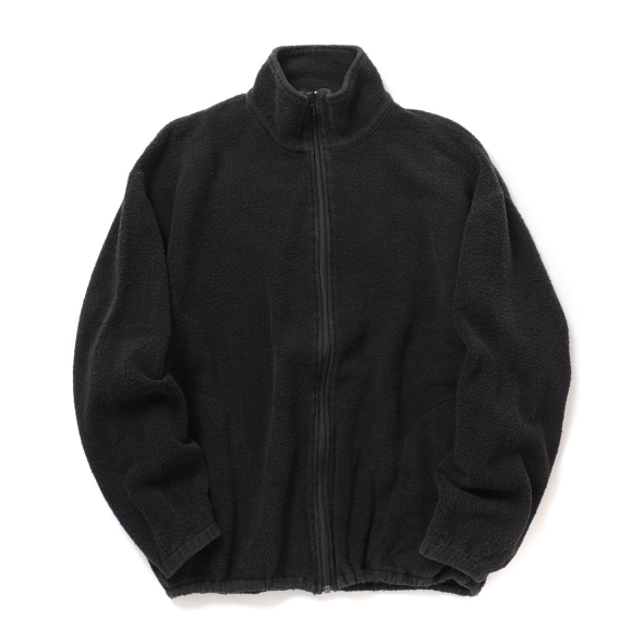 COMOLI / コモリ | フリース ジップジャケット - Fade Black | 通販