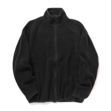 COMOLI / コモリ | フリース ジップジャケット - Fade Black | 通販