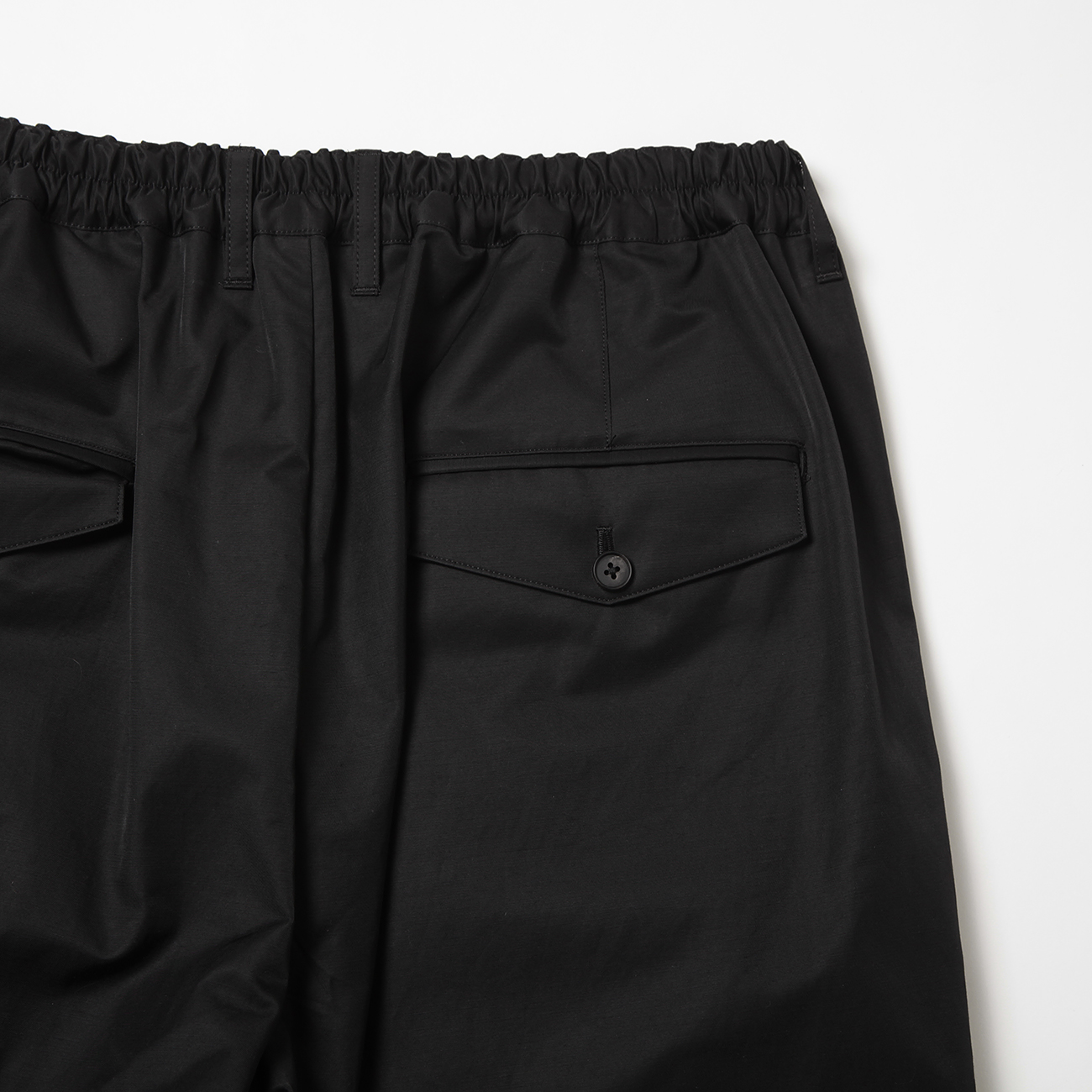 stein / シュタイン | ST.502 WIDE EASY TWO TUCK TROUSERS - Black