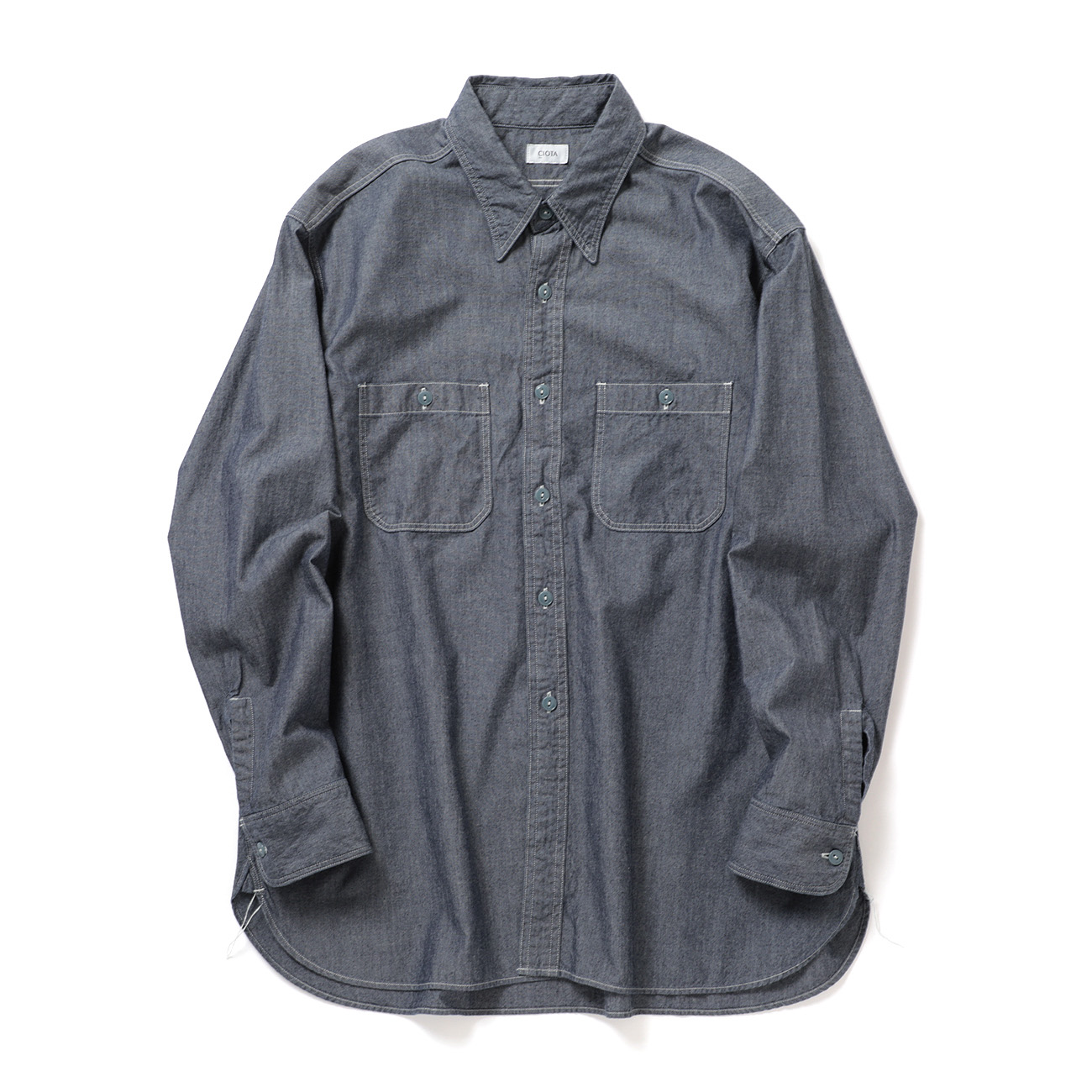 CIOTA / シオタ | USN Chambray Shirt - Navy | 通販 - 正規取扱店