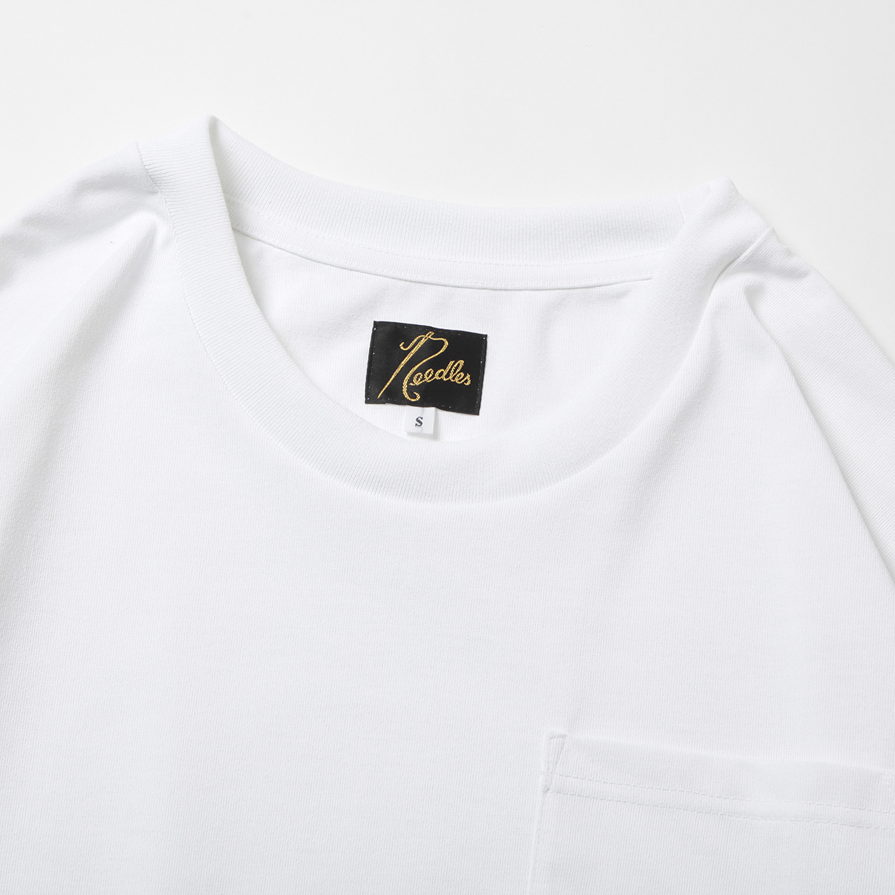 Needles / ニードルズ | L/S Crew Neck Tee - Poly Jersey - White