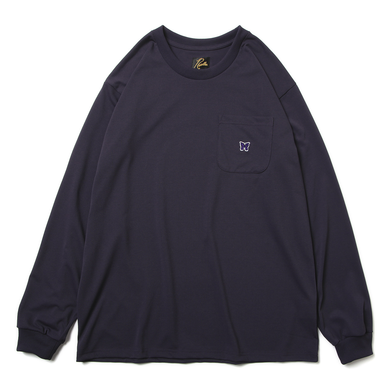 Needles / ニードルズ | L/S Crew Neck Tee - Poly Jersey - Eggplant