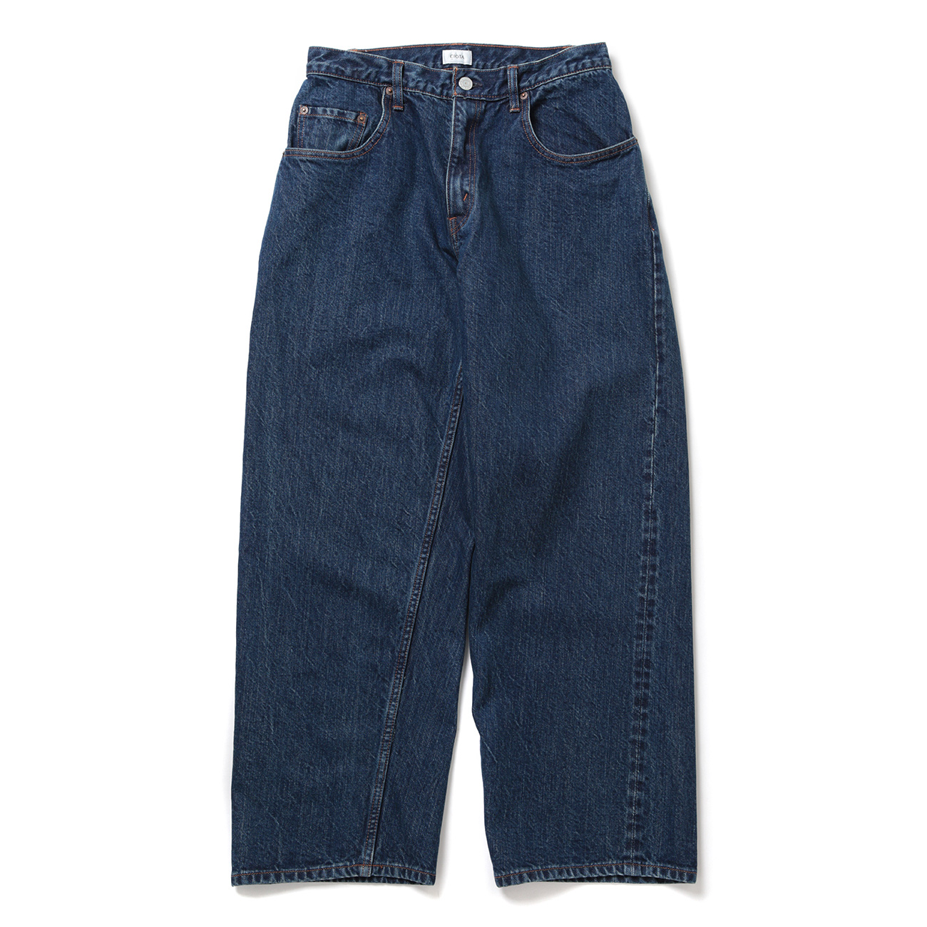 CIOTA / シオタ | Baggy 5 Pocket Pants - Dark Blue Damage