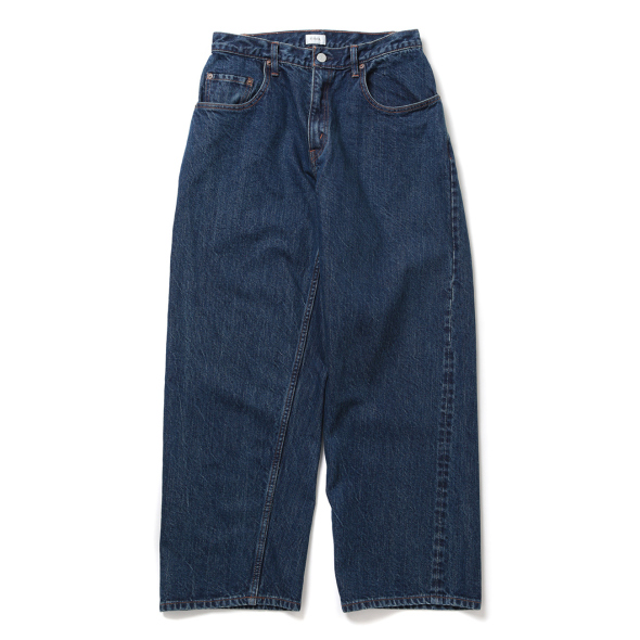 CIOTA / シオタ | Baggy 5 Pocket Pants - Dark Blue Damage | 通販