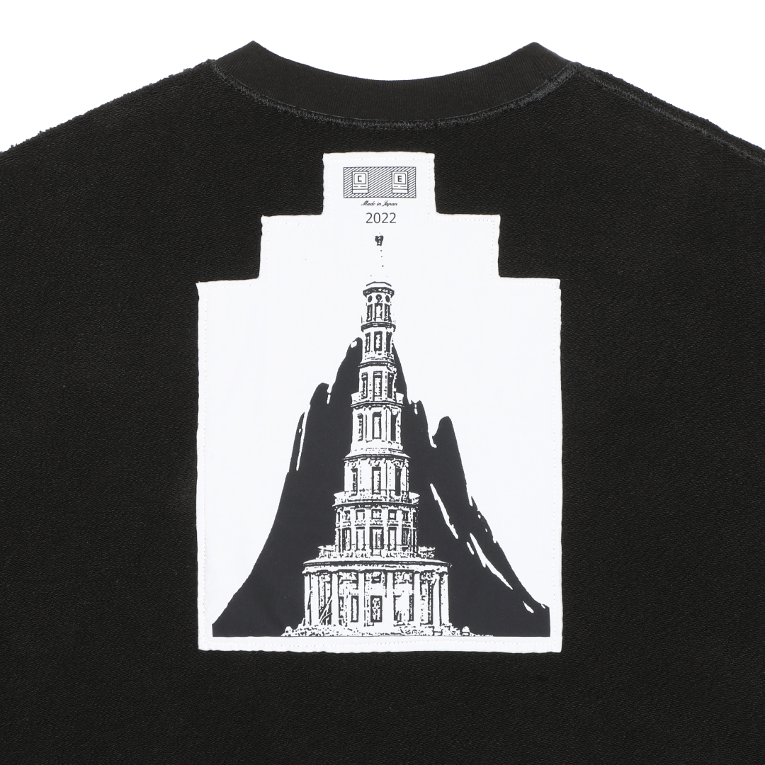 C.E / シーイー | ZIGGURAT FRAME CREW NECK - Black | 通販 - 正規取扱店 | COLLECT STORE  / コレクトストア