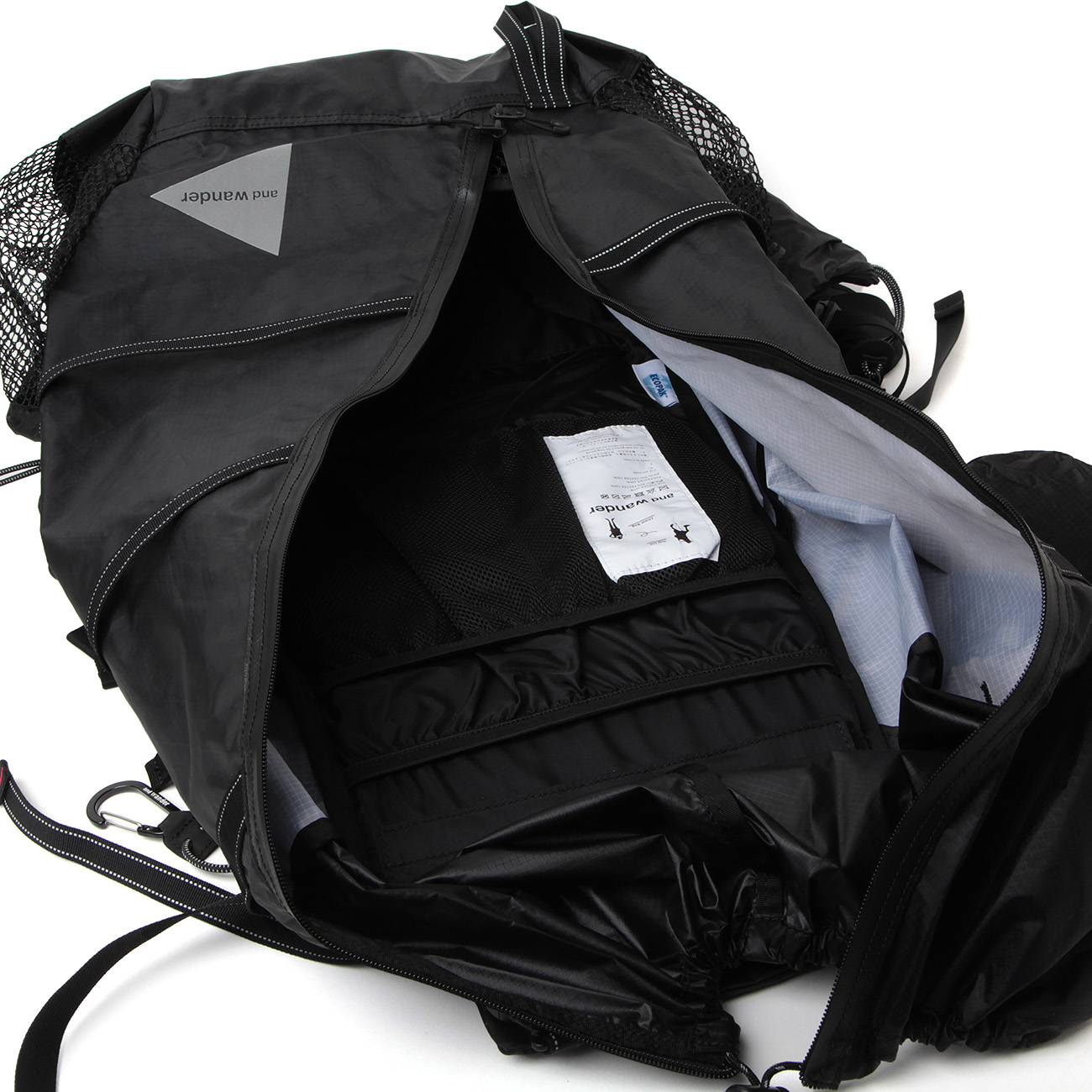 andwander アンドワンダー　バックパック　40L and wander / アンドワンダー | ECOPAK 40L backpack - Black | 通販