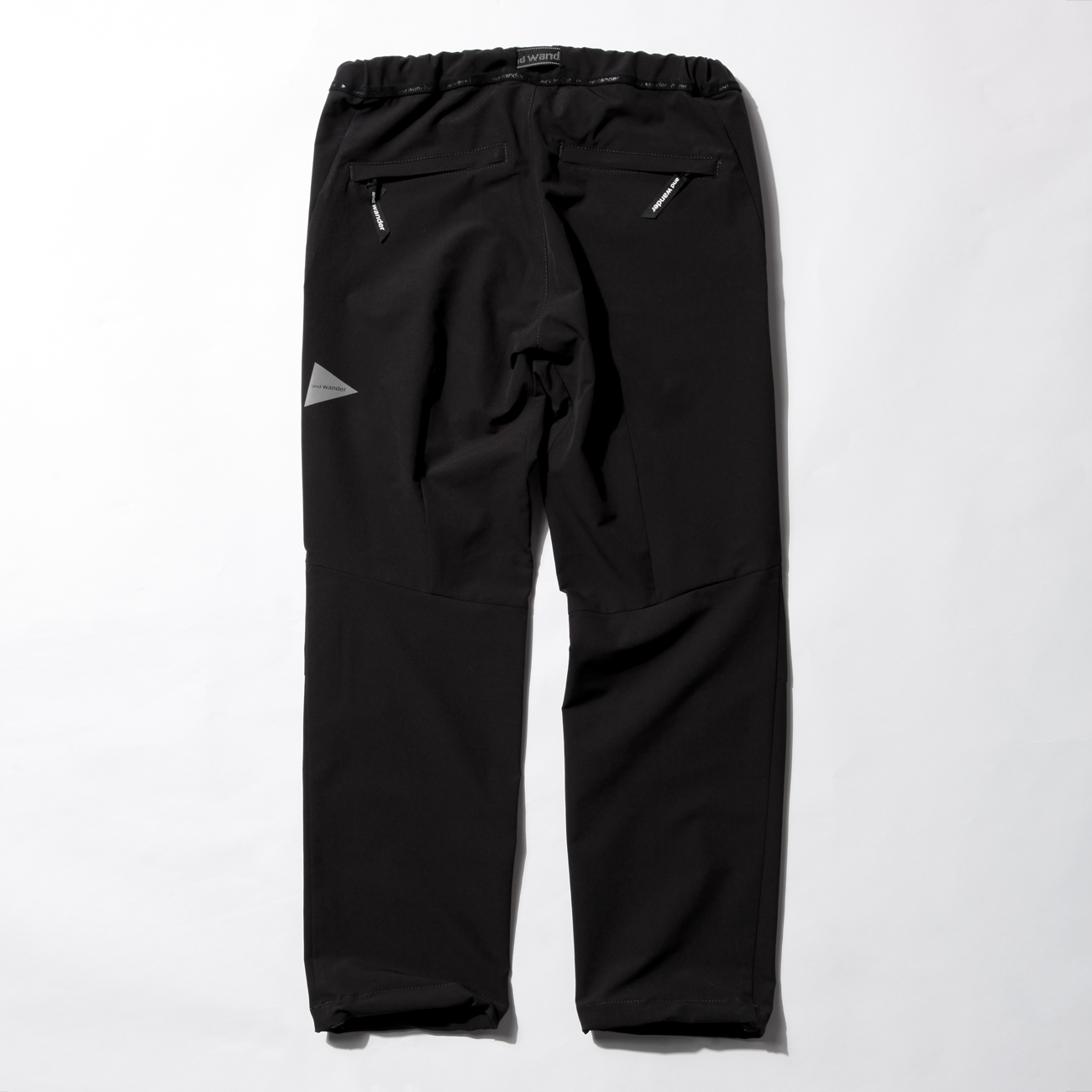 and wander / アンドワンダー | 2way stretch long pants - Black