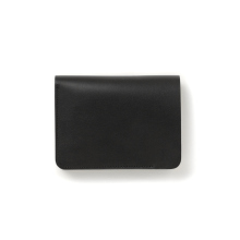 forme / フォルメ | Post wallet / 表革 ILCEA#Black 内装革 DOUBLE#Brown