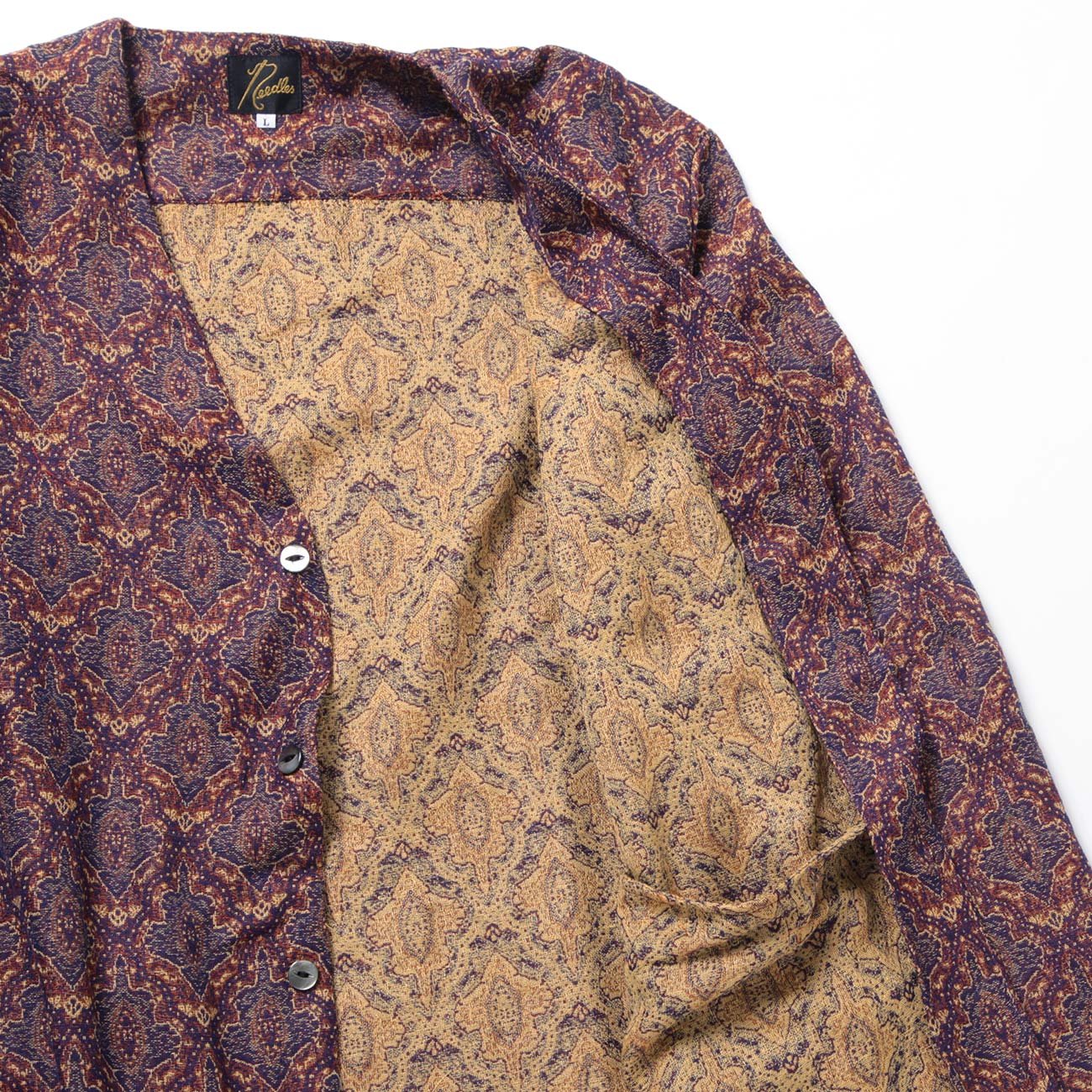 Needles / ニードルズ | Cardigan Jacket - Poly India Jq. - Navy