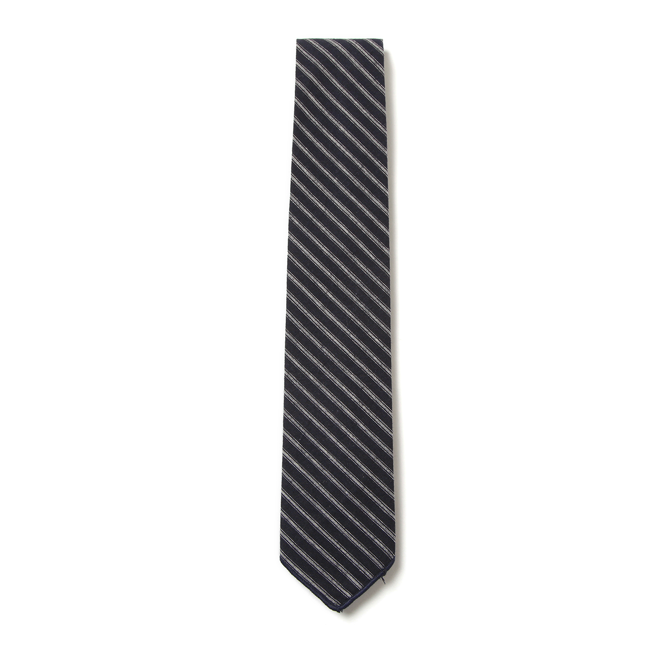 ENGINEERED GARMENTS ダークグレー ネクタイ Engineered Garments - Neck Tie - Wool Striped HB エンジニア