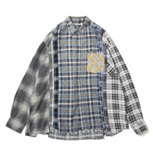 Needles / ニードルズ | Rebuild by Needles - Flannel Shirt ->7 Cuts Shirt / Wide - Fサイズ_2
