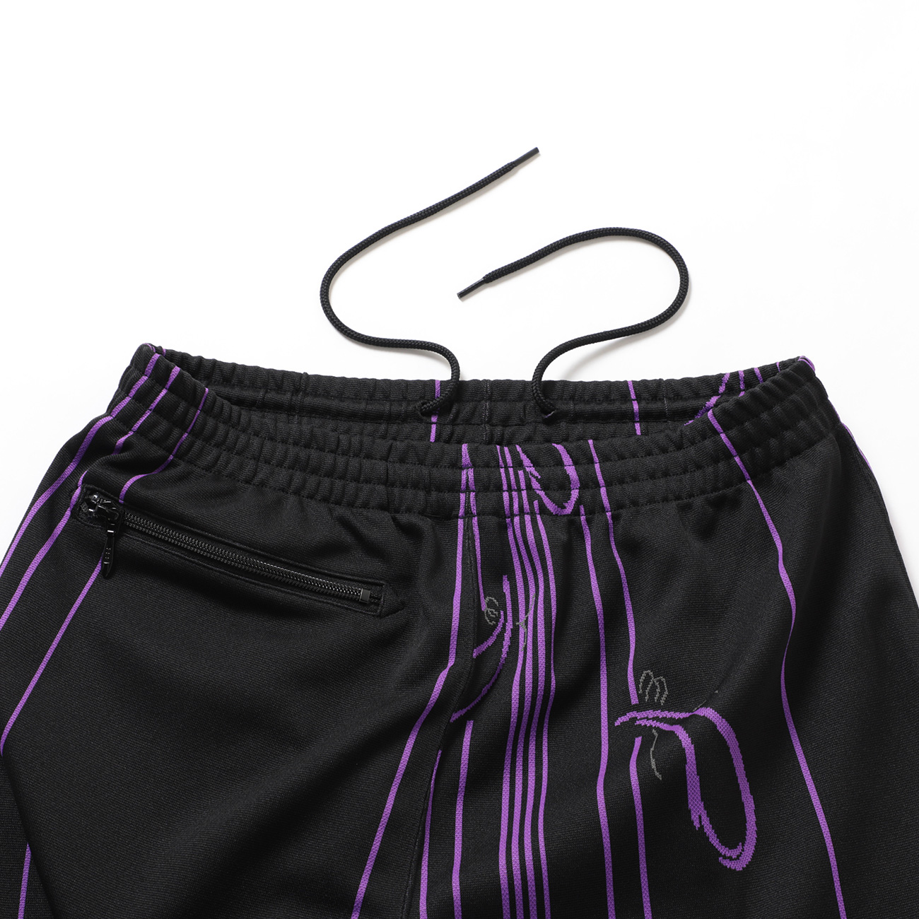 Needles / ニードルズ | Track Pant - Poly Jacquard - Black | 通販