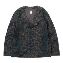 South2 West8 / サウスツーウエストエイト | V Neck Jacket - Flannel Cloth / Printed - Leopard
