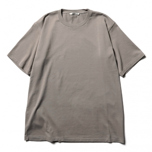 AURALEE / オーラリー | LUSTER PLAITING TEE (メンズ) - Khaki Gray