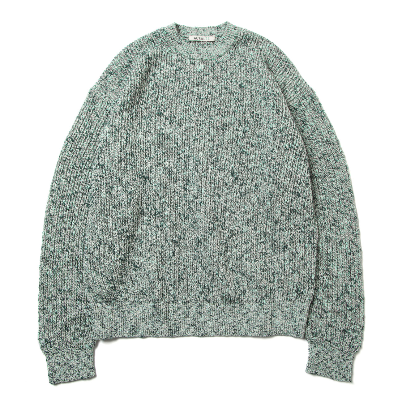 AURALEE / オーラリー | COTTON SLUB MIX TOP YARN RIB KNIT P/O - Top