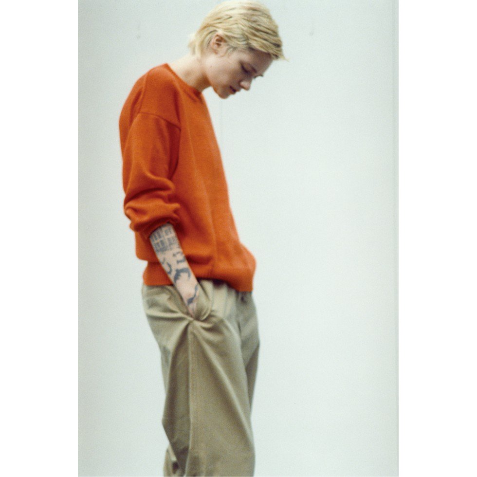 AURALEE コットン ニット カットソー AURALEE / オーラリー | GIZA SUPERSOFT KNIT P/O (メンズ