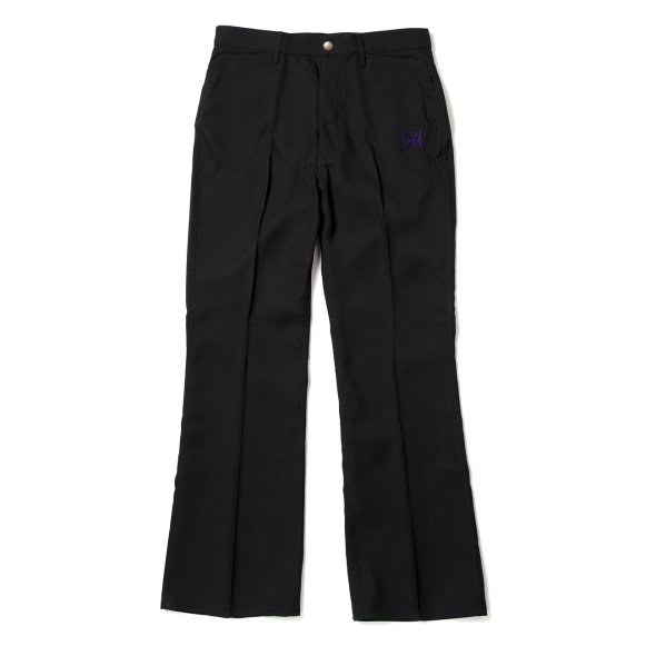 Needles / ニードルズ | Boot-Cut Jean - Poly Twill - Black | 通販