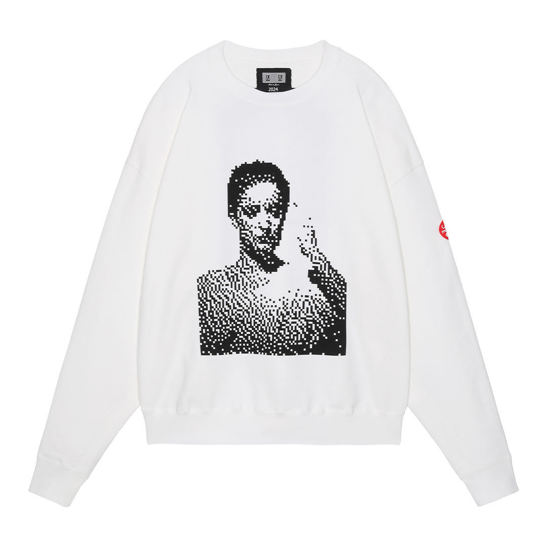 DEGRADATION CREW NECK - White