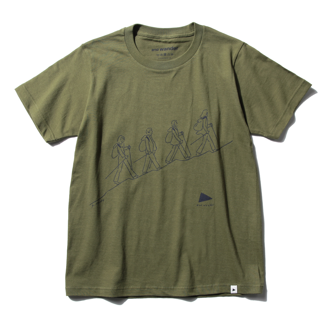 and wander / アンドワンダー | quarted printed T by Yu nagaba