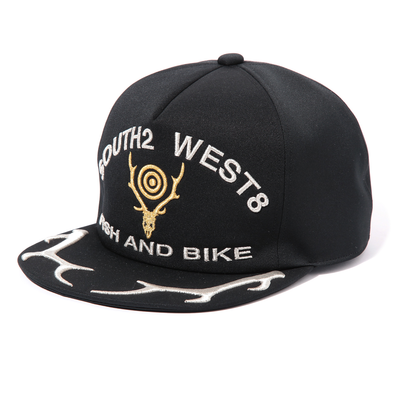 South2 West8 - Apollo Cap - Deer Skull & Horn - Black