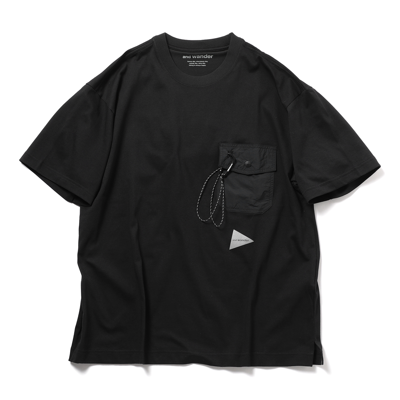 and wander / アンドワンダー | pocket T - Black | 通販 - 正規取扱店