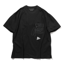 and wander / アンドワンダー | pocket T - Black