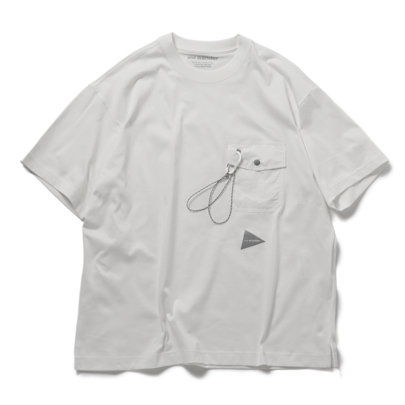 and wander / アンドワンダー | pocket T - Off White | 通販 - 正規