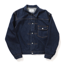 Single Pocket Denim Jacket (Real Indigo) - Navy (One Wash)