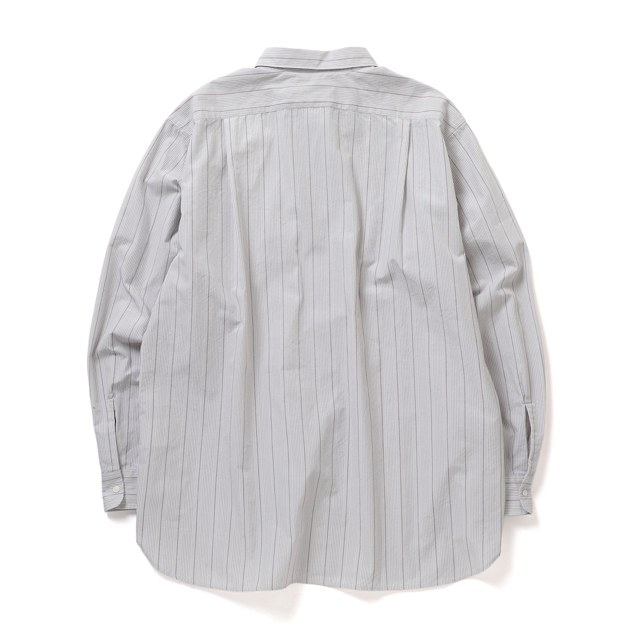 nanamica / ナナミカ | Regular Collar Stripe Wind Shirt - Gray