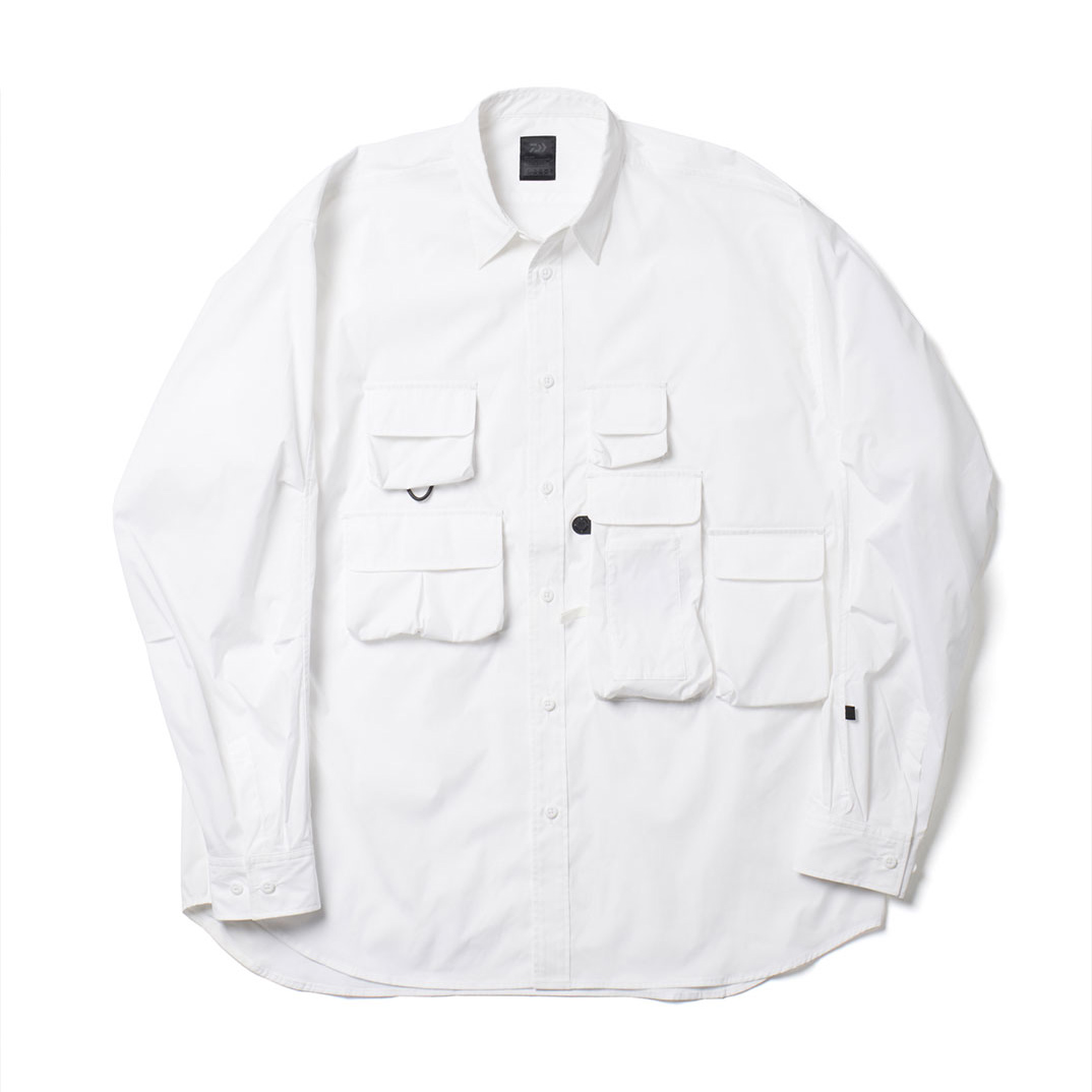 Tech Anglers Shirts L/S - White