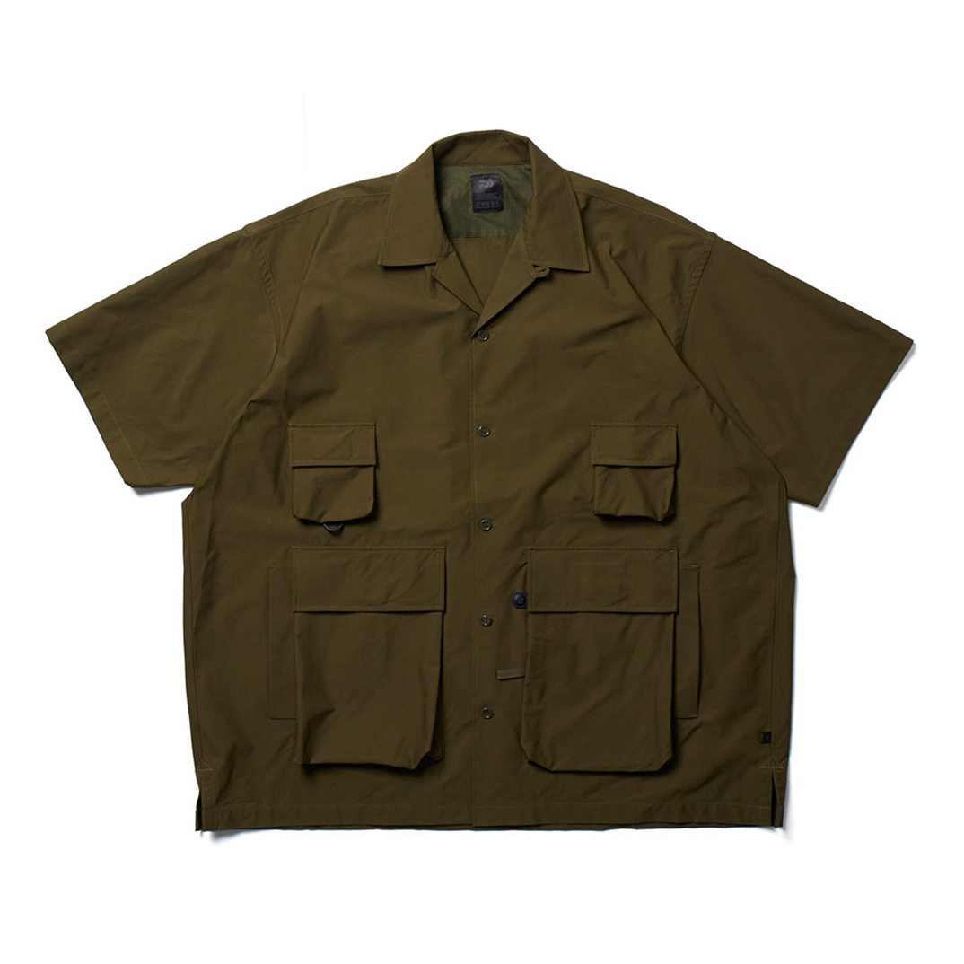 Tech Anglers Open S/S  olive L