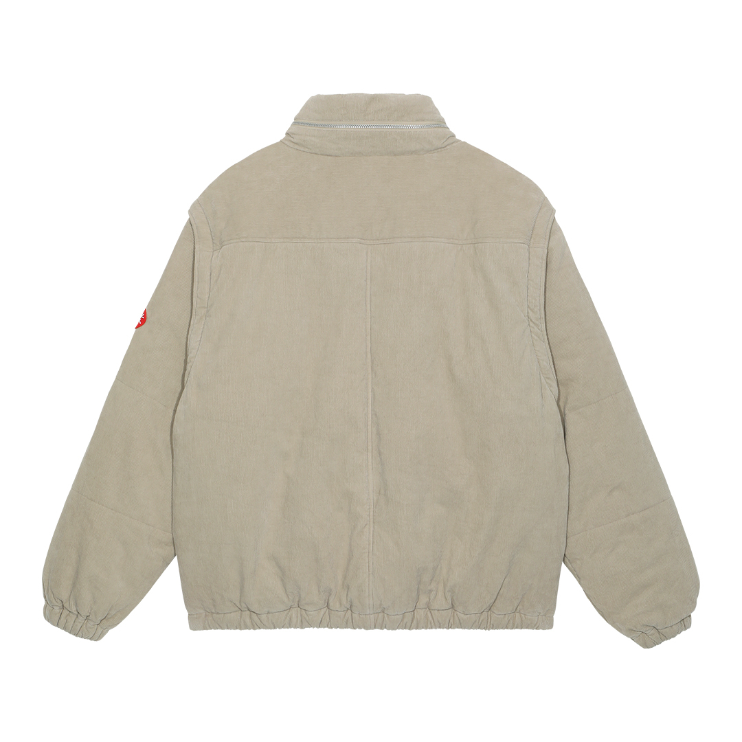 C.E DETACH SLEEVE CORD BOMBER JACKET Beige