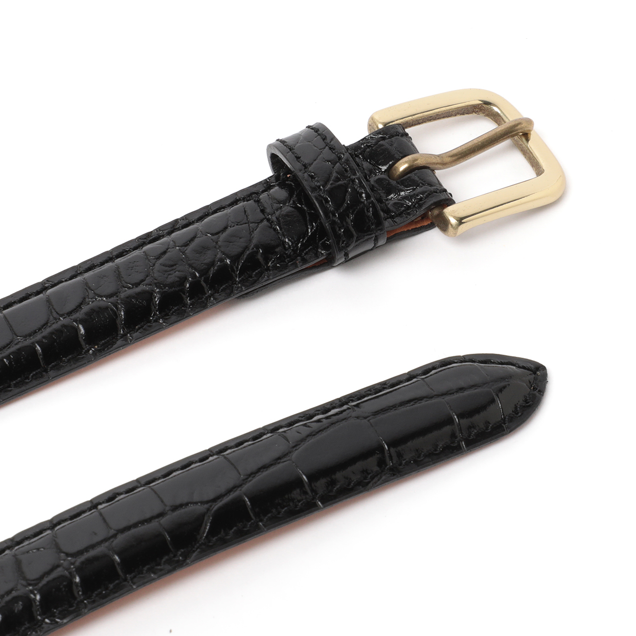 Scye / サイ | Press Croco Dress Belt - 019/クロ | 通販 - 正規取扱