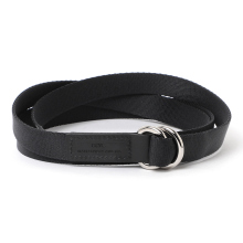 Scye / サイ | Silky Tape Double Ring Belt - 019/クロ