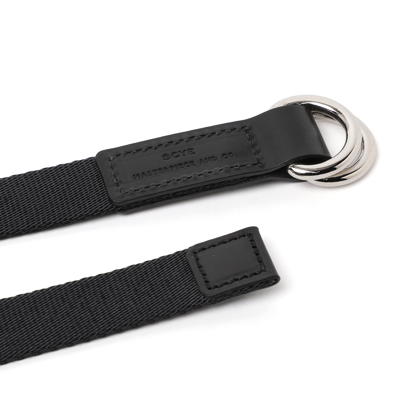 Scye / サイ | Silky Tape Double Ring Belt - 019/クロ | 通販 - 正規