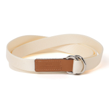 Scye / サイ | Silky Tape Double Ring Belt - 007/エクリュ