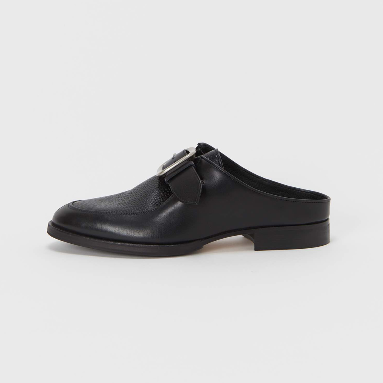 clasp mule shrink - Black