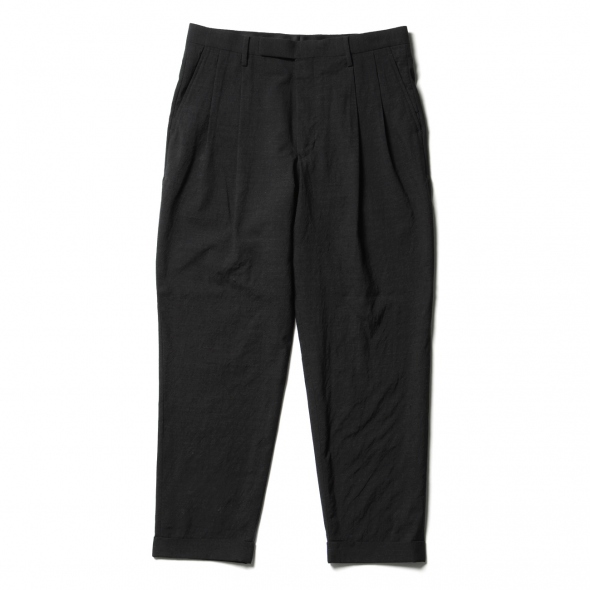 COMOLI / コモリ | ウール 2タックパンツ - Charcoal | 通販