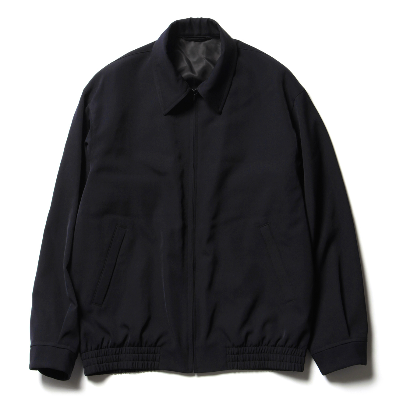 comoli ウールギャバ スイングトップ NAVY - ブルゾン