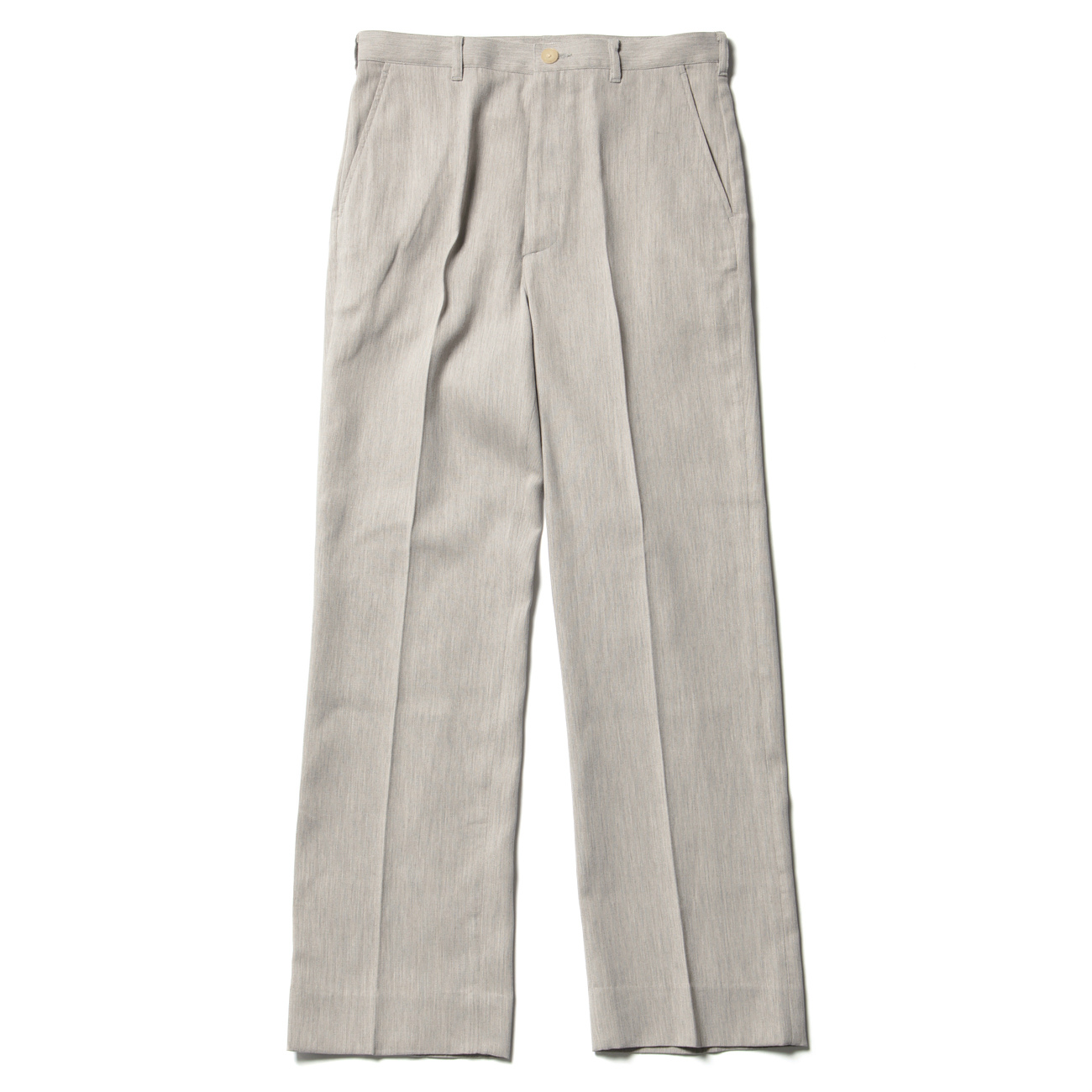 COTTON WOOL DOUBLE CLOTH SLACKS (メンズ) - Yaku Top Gray