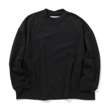 「Dulcamara / ドゥルカマラ | ラップリブワイドSWトレーナー - Black