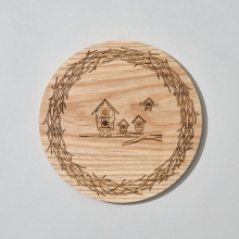 ....... RESEARCH | Anarcho Cups - 094 Wood Lid (for Plate) - Beige