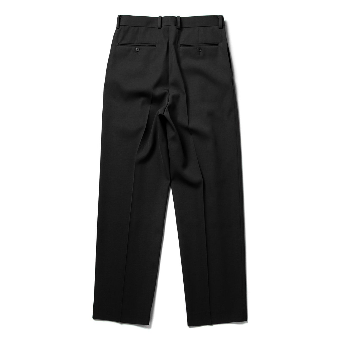 AURALEE / オーラリー | LIGHT WOOL MAX GABARDINE TWO-TUCK SLACKS (メンズ) - Top Black  | 通販 - 正規取扱店 | COLLECT STORE / コレクトストア