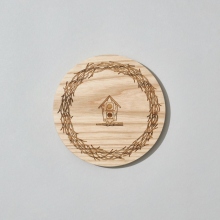 ....... RESEARCH | Anarcho Cups - 095 Wood Lid (for Plate) - Beige